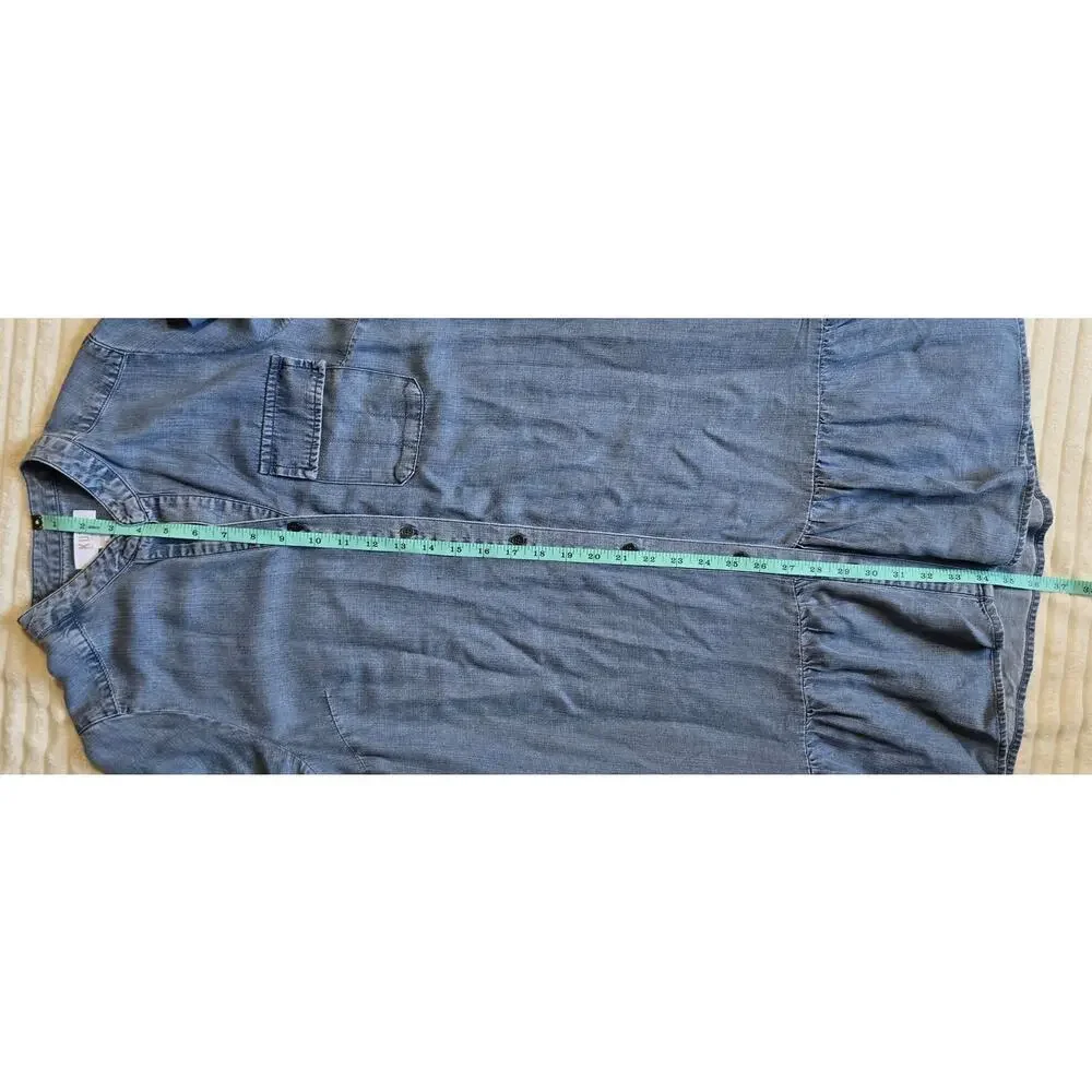 Kut From the Kloth Bruna Denim Chambray Button Front Shirt Dress